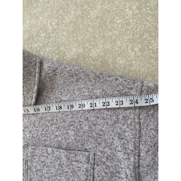 MWL (Re)sourced Sweater Fleece Shirt-Jacket Size Medium in Heather Pale Thistle - Picture 9 of 15